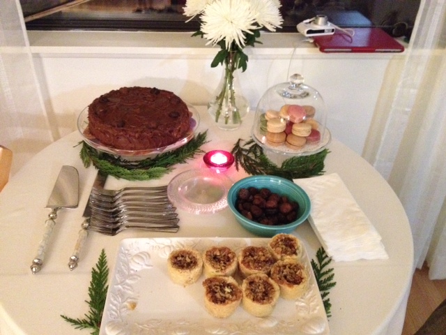 Christmas Eve 2014 Chestnut Torte with Chocolate Buttercream